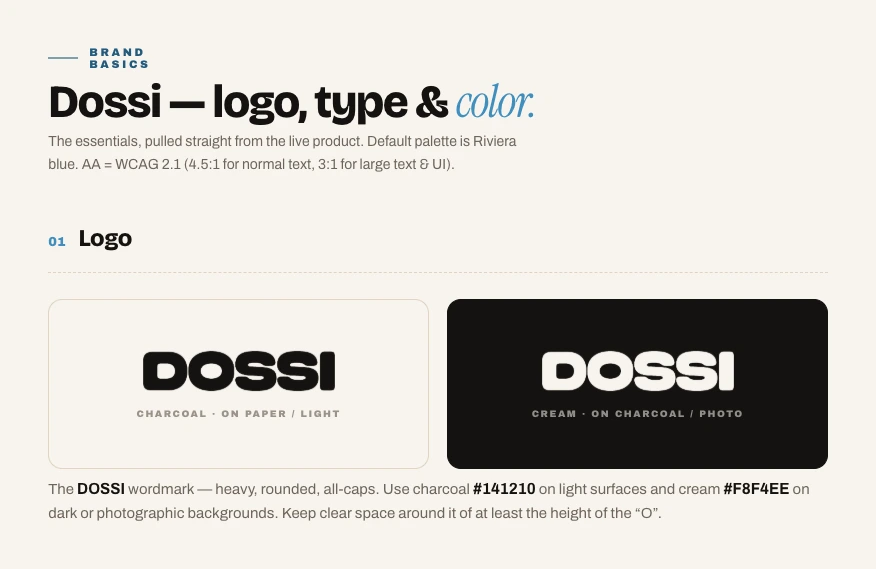 Design system sheet – logo usage